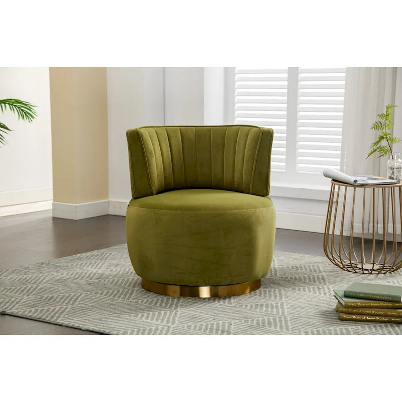 360 Degree Swivel Cuddle Barrel Accent Chair