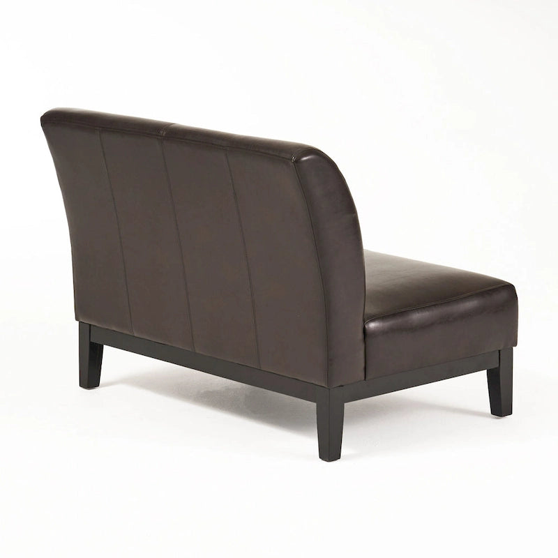 Darcy Brown Bonded Leather Loveseat