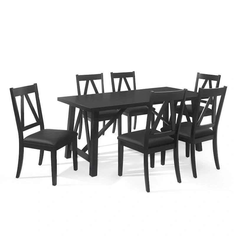Fairgreens Farmhouse Wood 7 Piece Dining Set by Christopher Knight Home