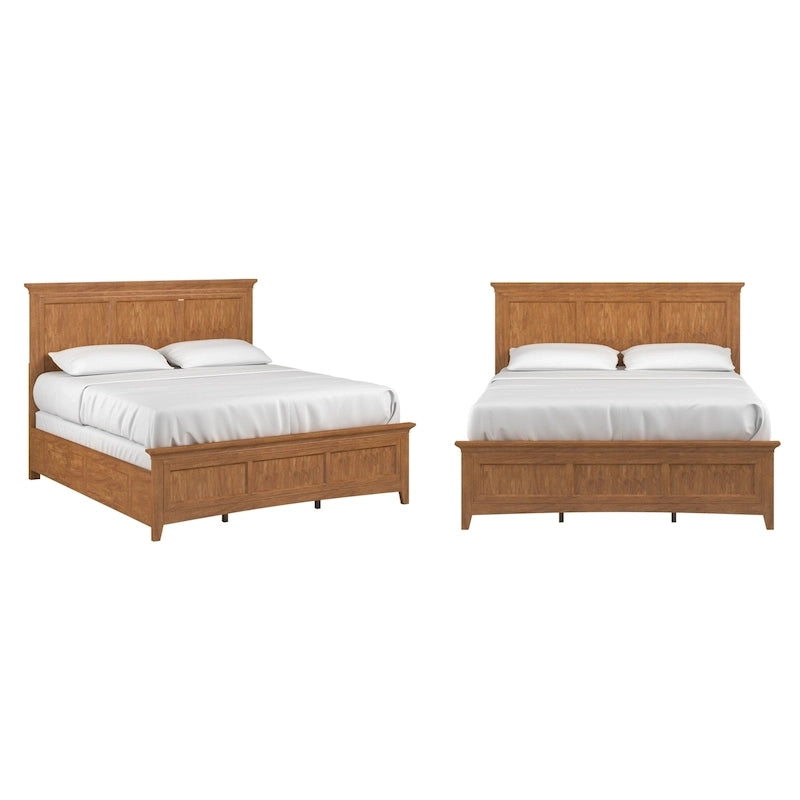 Varenna Wood Panel Bed