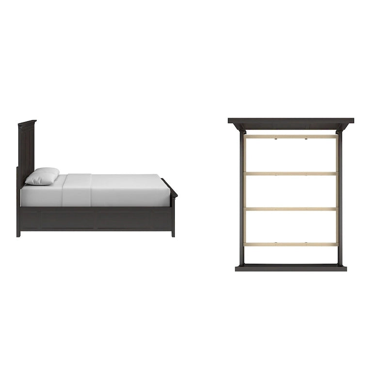 Varenna Wood Panel Bed