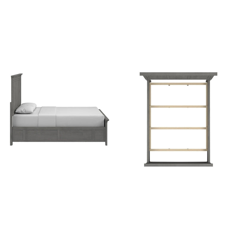 Varenna Wood Panel Bed