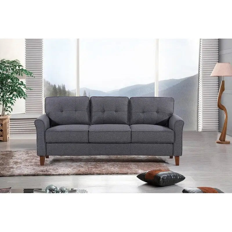Kouchouk Tufted Mid Century 2 Piece Living Room Set- Loveseat & Sofa