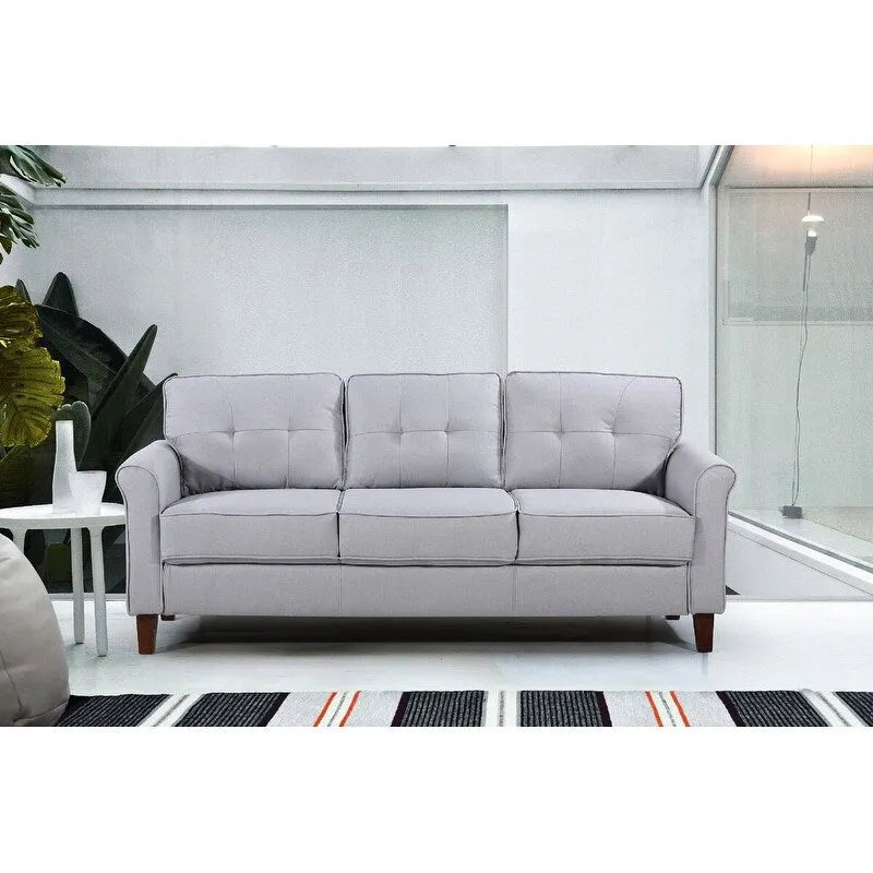 Kouchouk Tufted Mid Century 2 Piece Living Room Set- Loveseat & Sofa