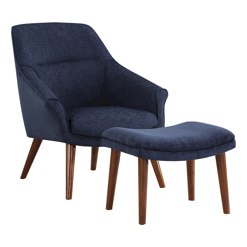 Waneta Chair and Ottoman