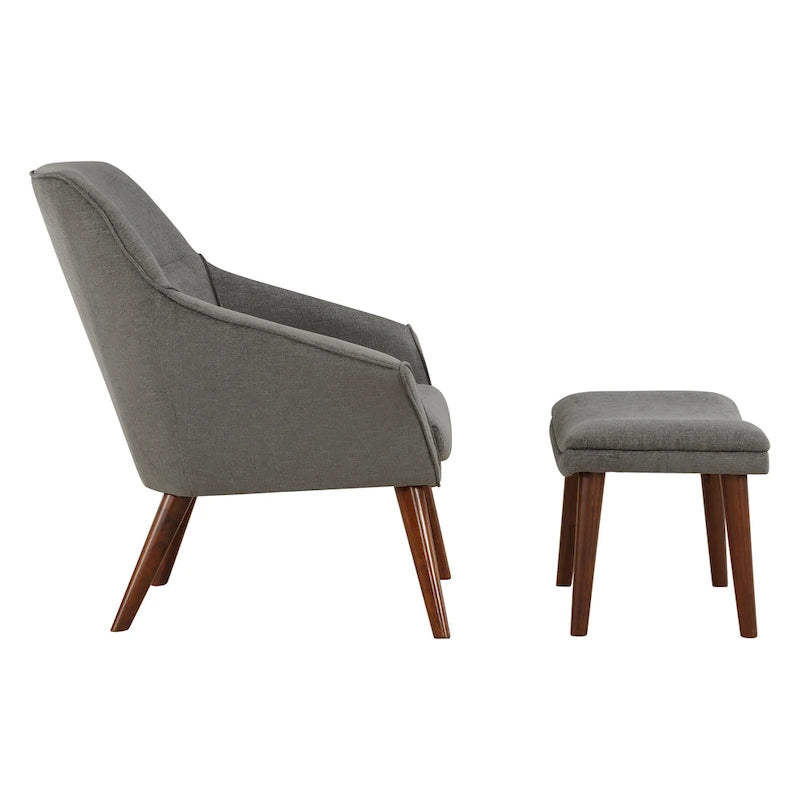 Waneta Chair and Ottoman