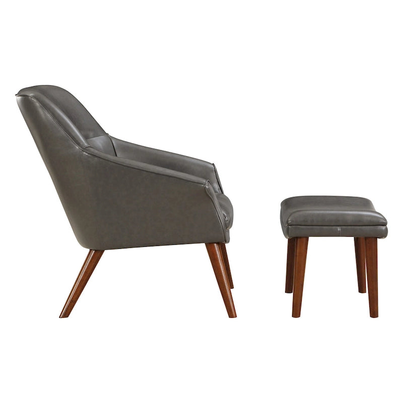 Waneta Chair and Ottoman