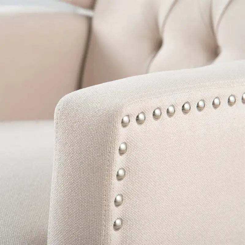 27 Wide Upholstered Manual Recliner, Wing Sofa Chair with Wood Legs