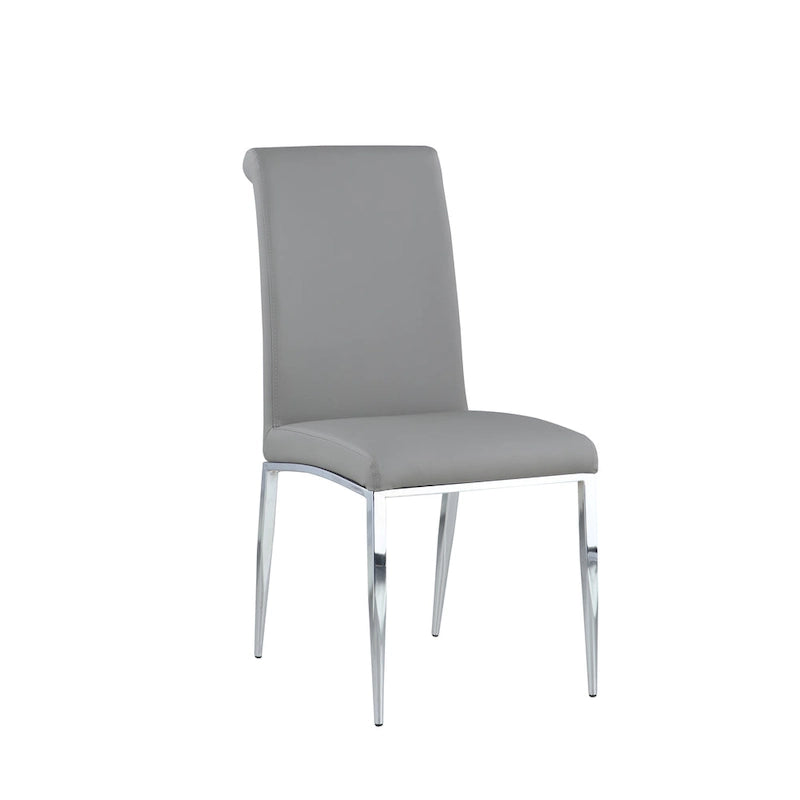 Somette Contemporary Upholstered Cantilever Side Chair, Set of 4