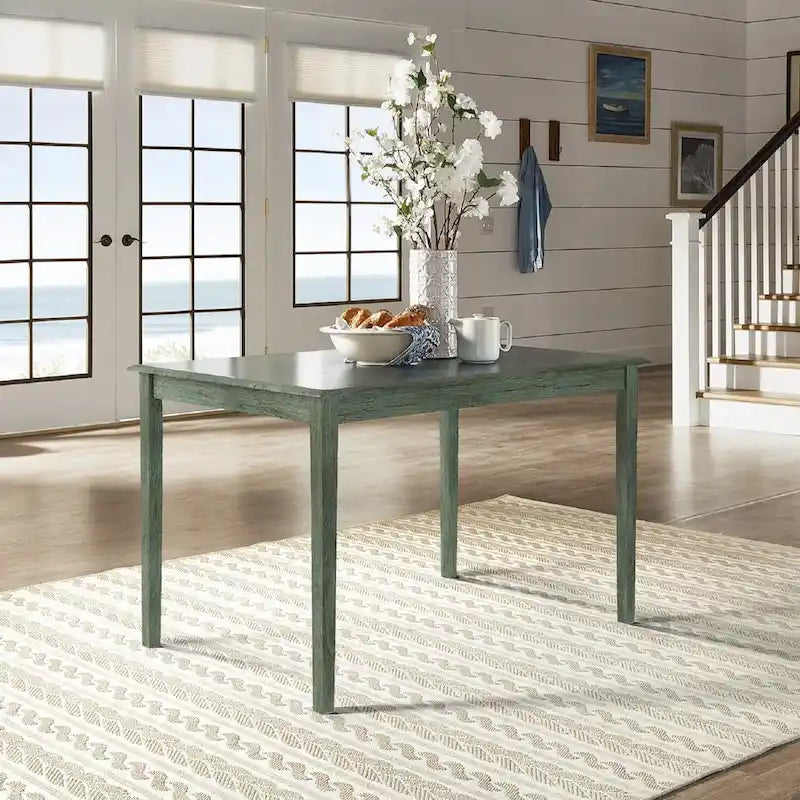 Wilmington II 48-Inch Rectangular Antique Sage Green 5-Piece Dining Set by iNSPIRE Q Classic