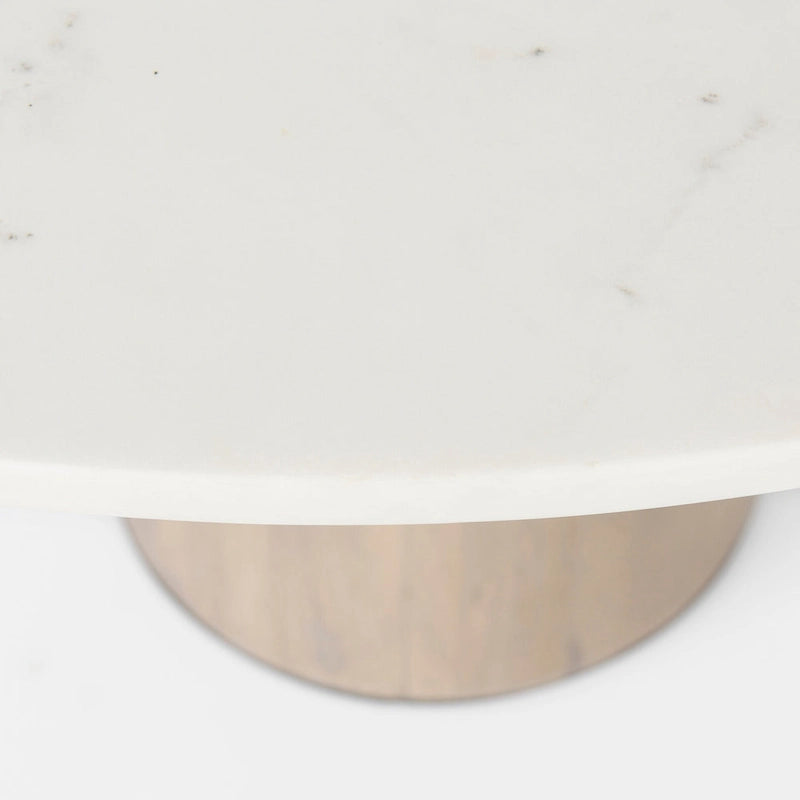 Maxwell Dark Brown Solid Wood w/Metal & Wood Base Dining Table