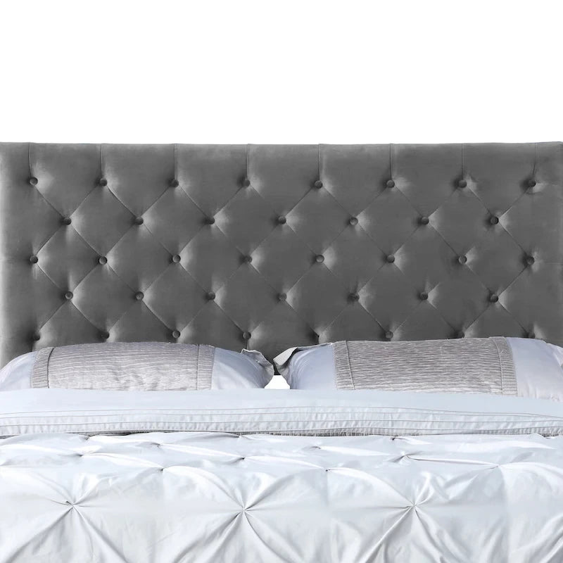 Mid-Century Tufted Platform Bed