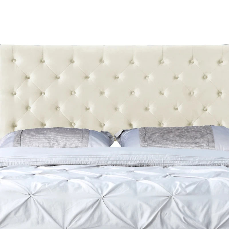Mid-Century Tufted Platform Bed