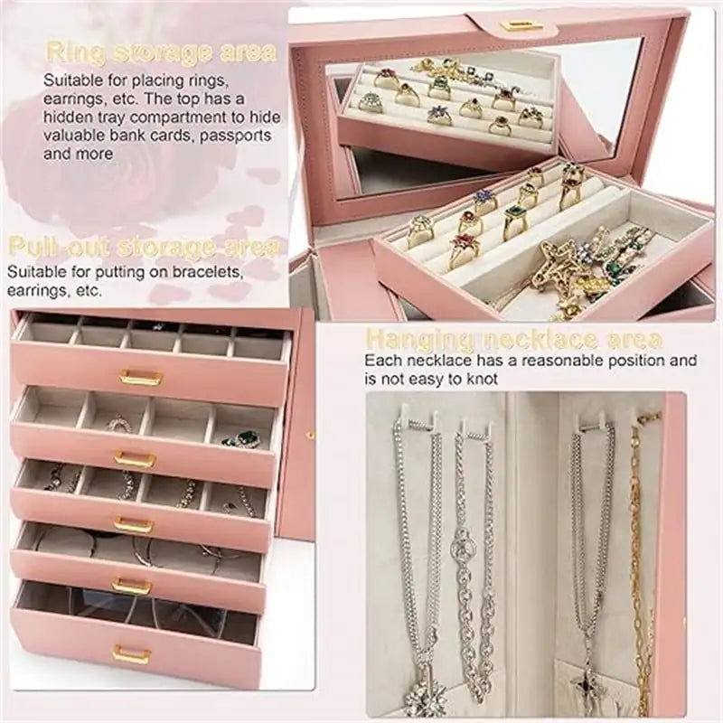 Huge Jewelry Box Organizer Functional