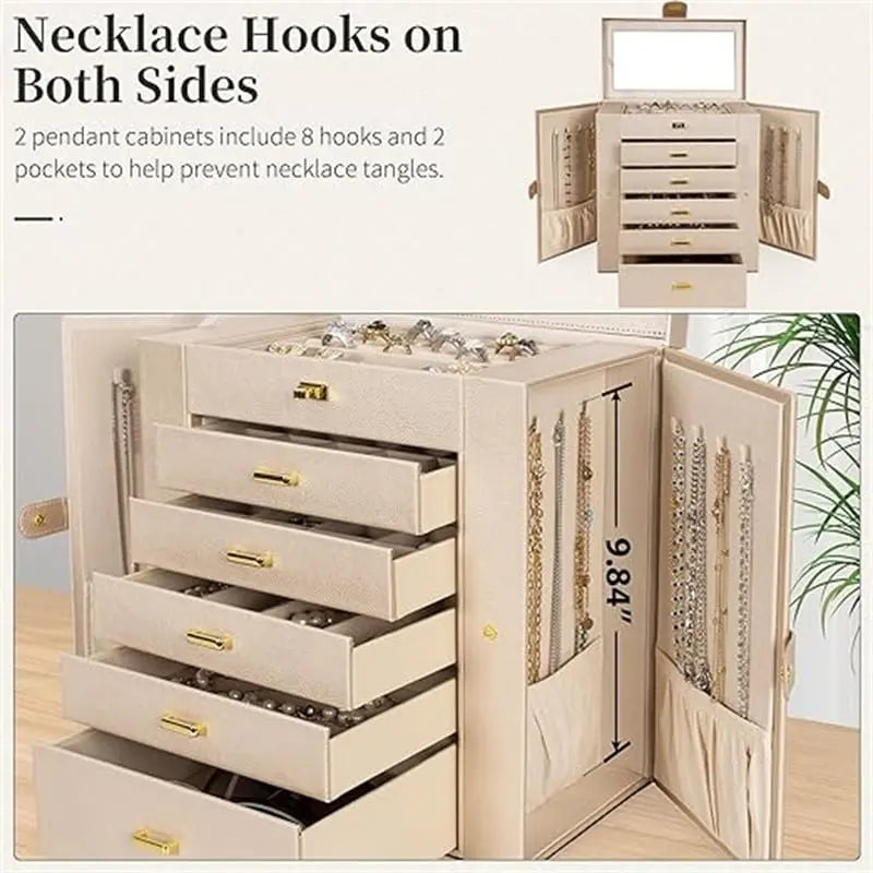 Huge Jewelry Box Organizer Functional