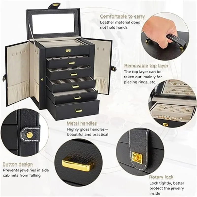 Huge Jewelry Box Organizer Functional