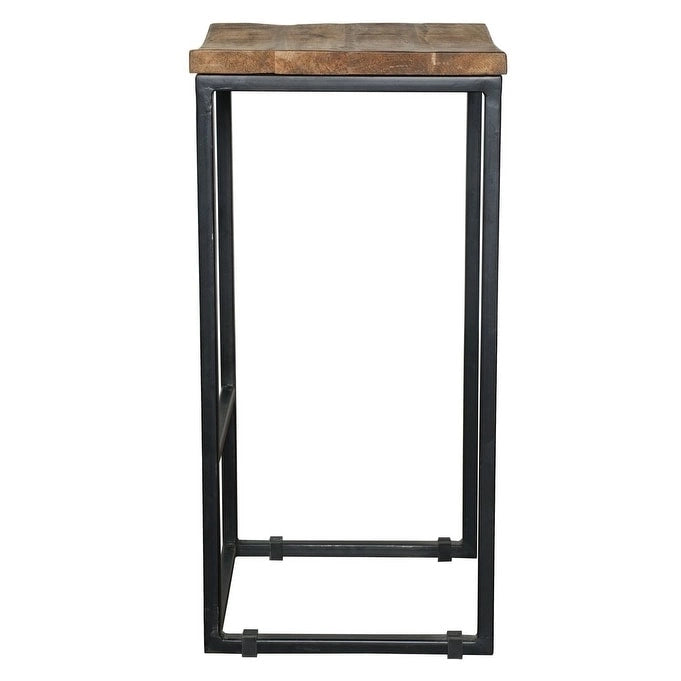 Carbon Loft Jarrell Wood and Iron Backless Stool