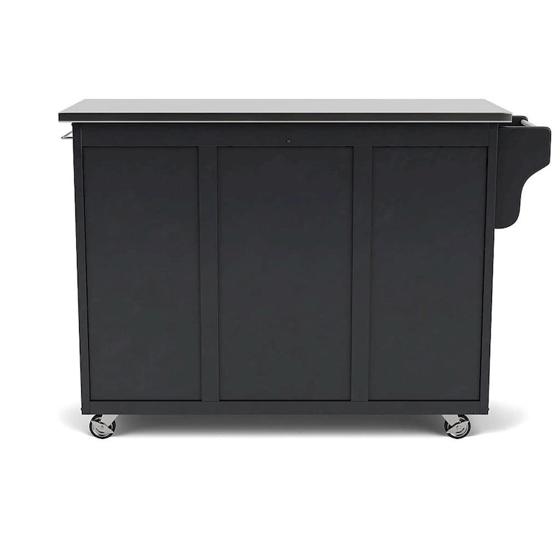 Create-a-Cart Black Kitchen Cart