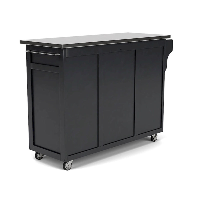 Create-a-Cart Black Kitchen Cart