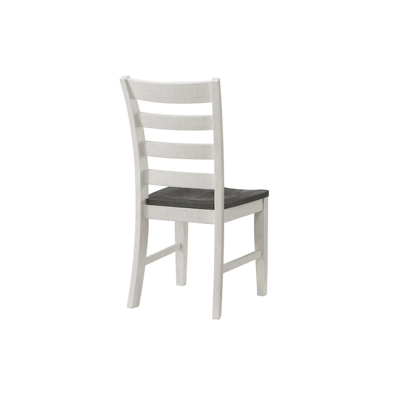 Monterey Solid Wood Dining Chair (Set of 2), White Stain and Grey by Martin Svensson Home