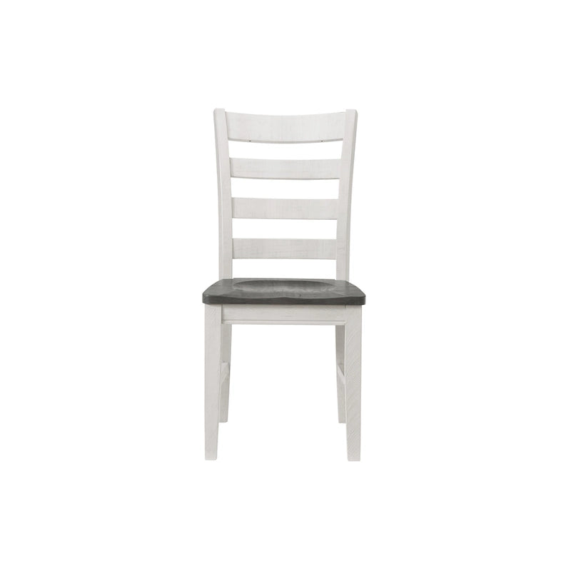 Monterey Solid Wood Dining Chair (Set of 2), White Stain and Grey by Martin Svensson Home
