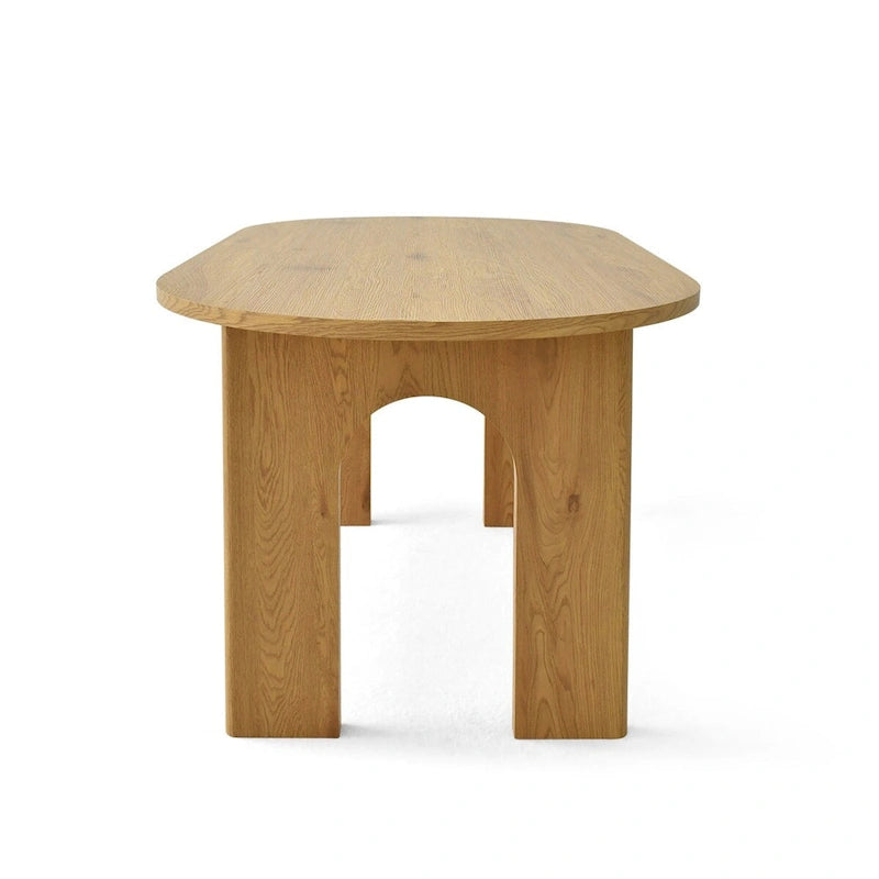 67 Pedestal Dining Table - Oak