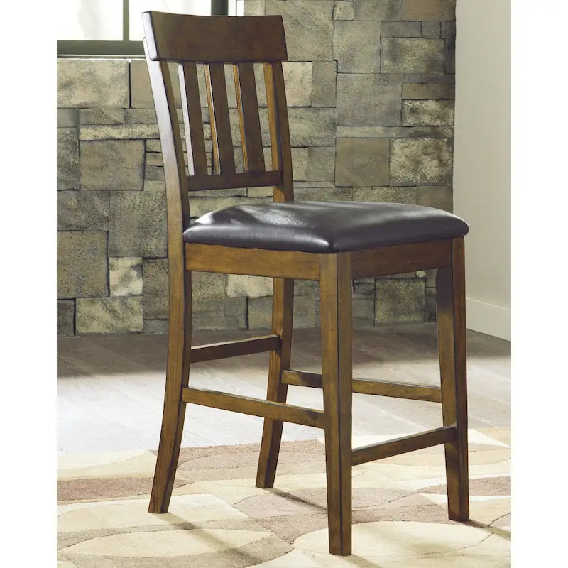 Signature Design by Ashley Ralene Medium Brown 5-Piece Counter Height Dining Package