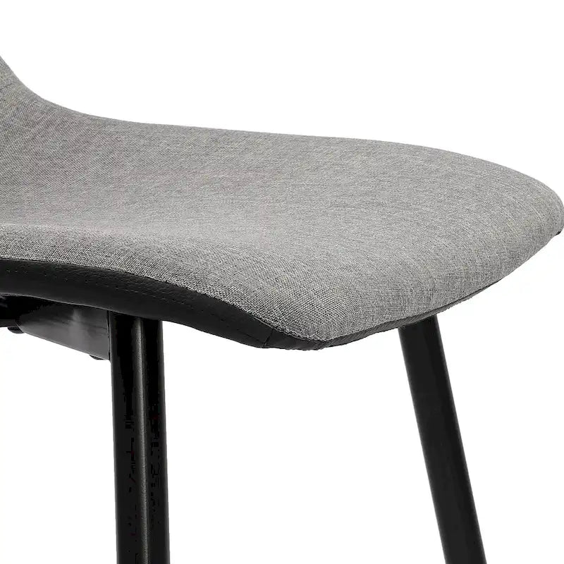 Dining Chairs set of 4 Mid-century Modern Industrial Fabric Side Chairs, Grey