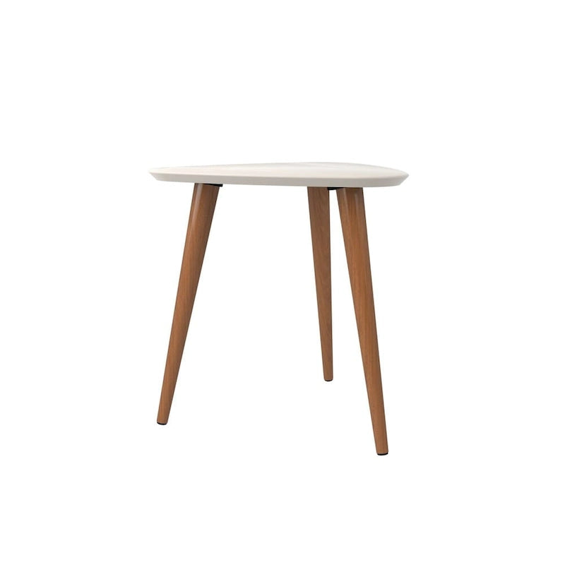 Utopia 19.88 High Triangle End Table With Splayed Wooden Legs