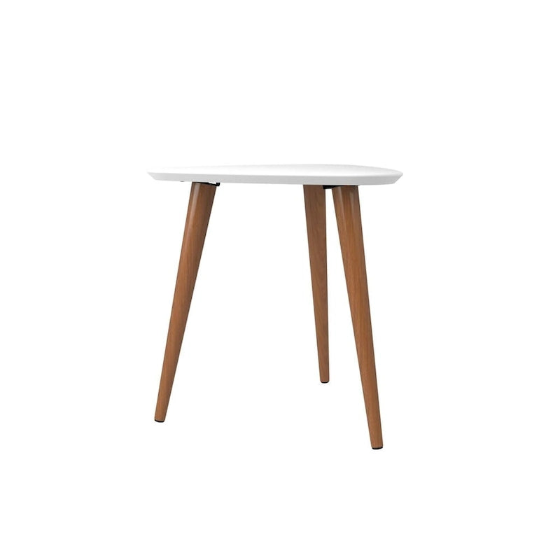 Utopia 19.88 High Triangle End Table With Splayed Wooden Legs
