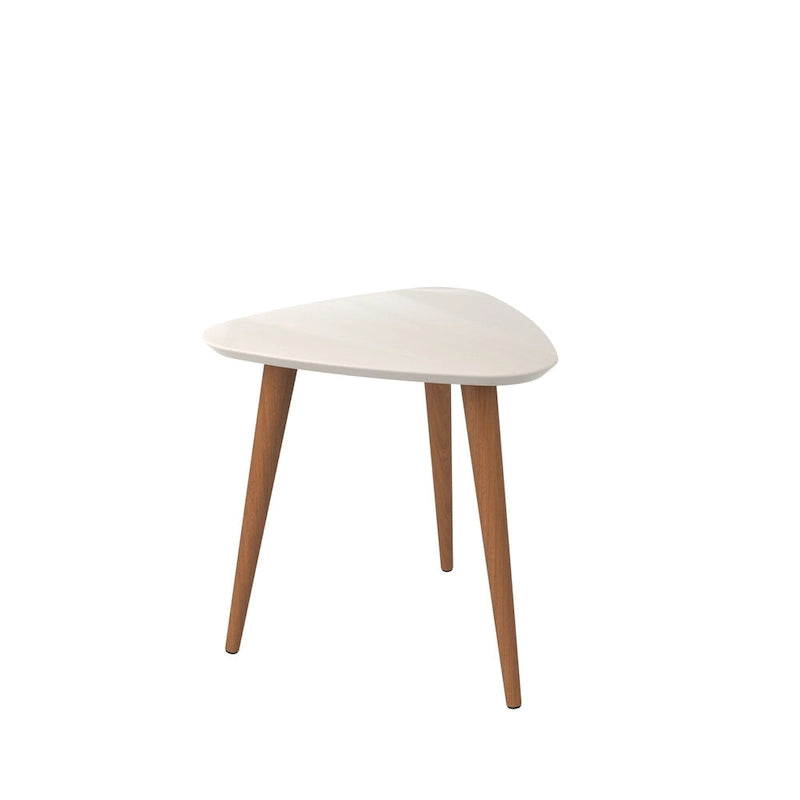 Utopia 19.88 High Triangle End Table With Splayed Wooden Legs