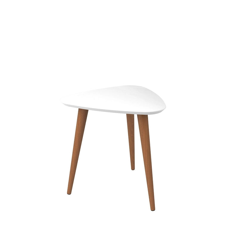 Utopia 19.88 High Triangle End Table With Splayed Wooden Legs