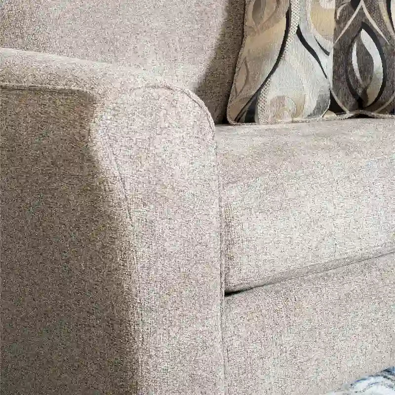 Roundhill Furniture Camero Contemporary Fabric Accent Chair and Ottoman Set