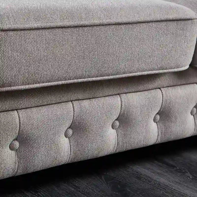 Chesterfield Sofa in Linen Fabric