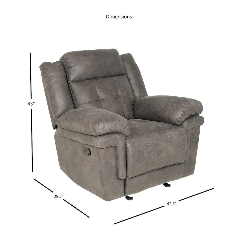 Steve Silver Austin Microfiber Glider Reclining Chair