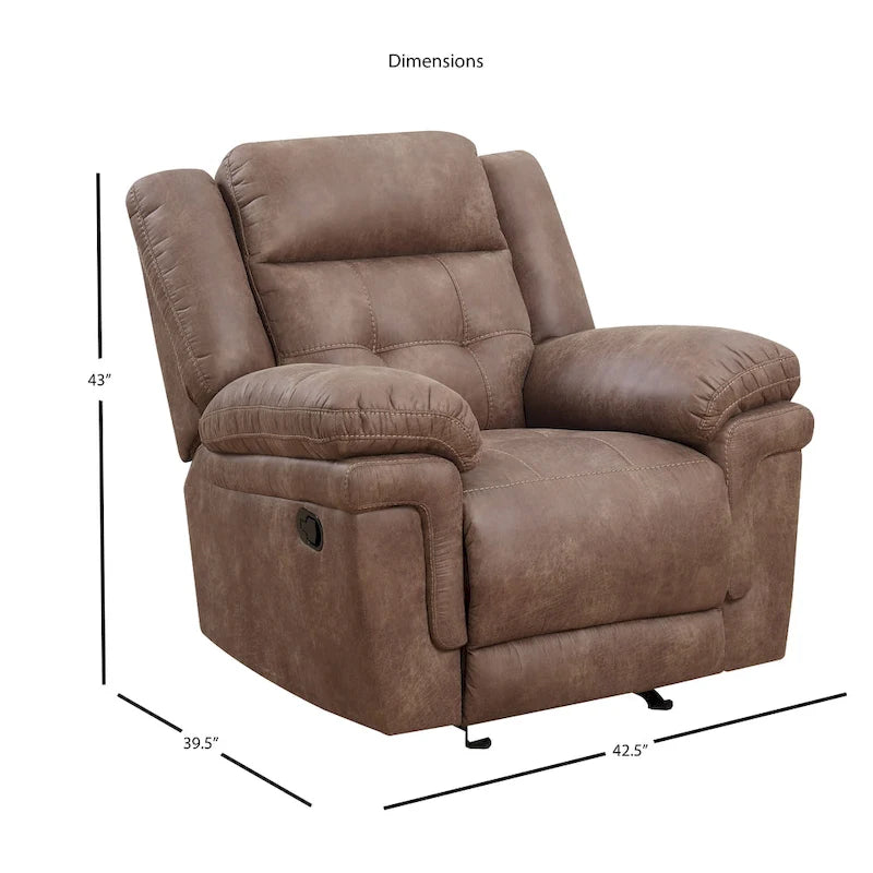 Steve Silver Austin Microfiber Glider Reclining Chair