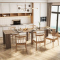 Multifunctional Extendable Wooden Dining Table