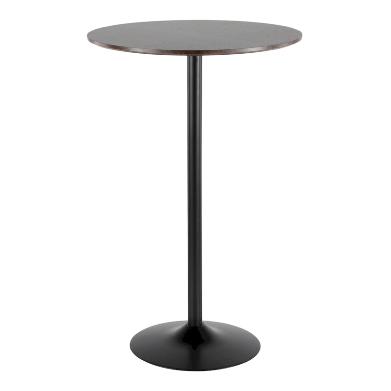 Stone Adjustable Dining, Counter, or Bar Table in Metal and Wood