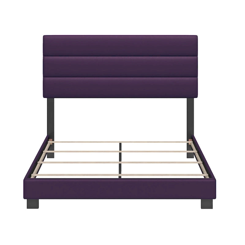 Boyd Sleep Napoli Padded Upholstered Purple Leather Bed