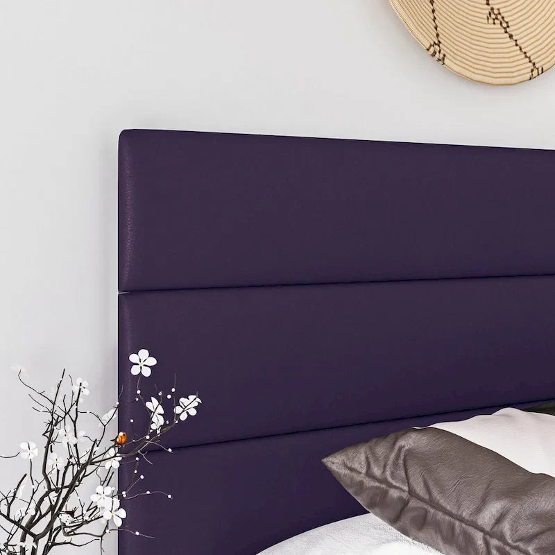 Boyd Sleep Napoli Padded Upholstered Purple Leather Bed