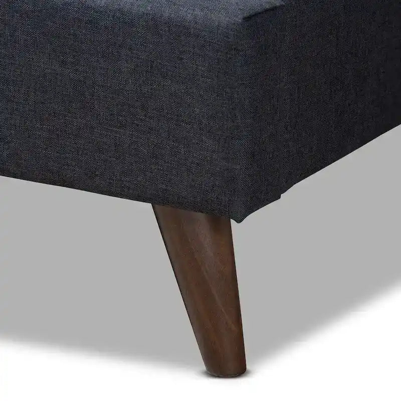 Carson Carrington Uggyallen Mid-century Fabric Bed with 2 Nightstands