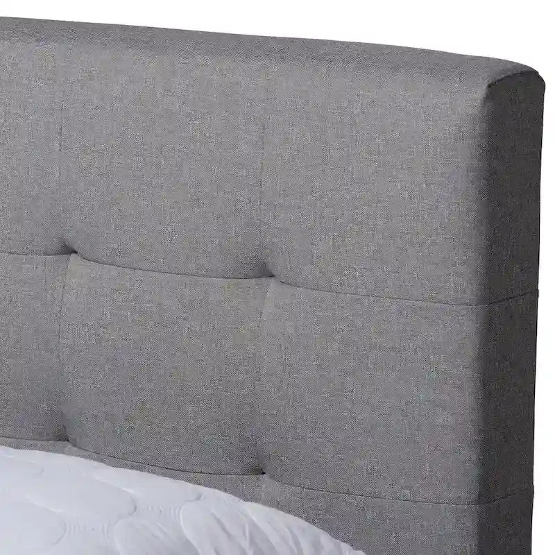 Carson Carrington Uggyallen Mid-century Fabric Bed with 2 Nightstands