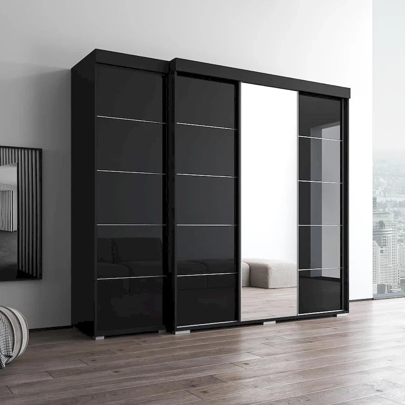 Aria 3D-EX Wardrobe with 1 Mirror
