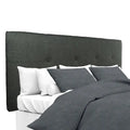 MJL Furniture Ali Button-tufted Allure Charcoal Upholstered Headboard