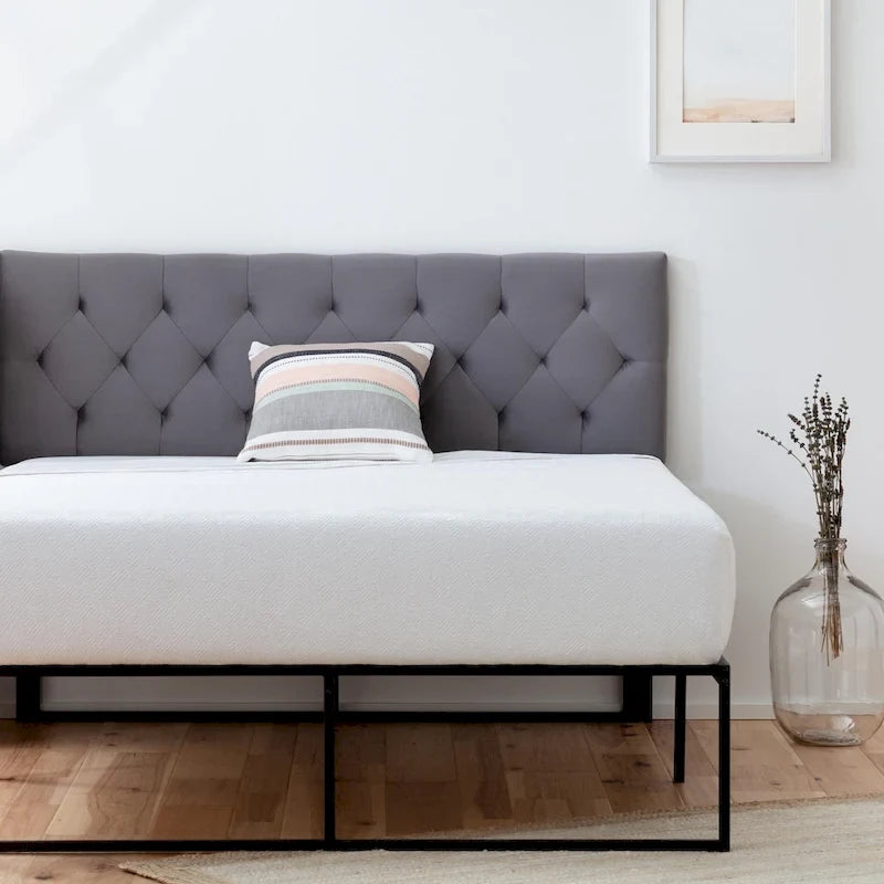 Brookside Adjustable Velvet and Metal Contemporary Platform Bed