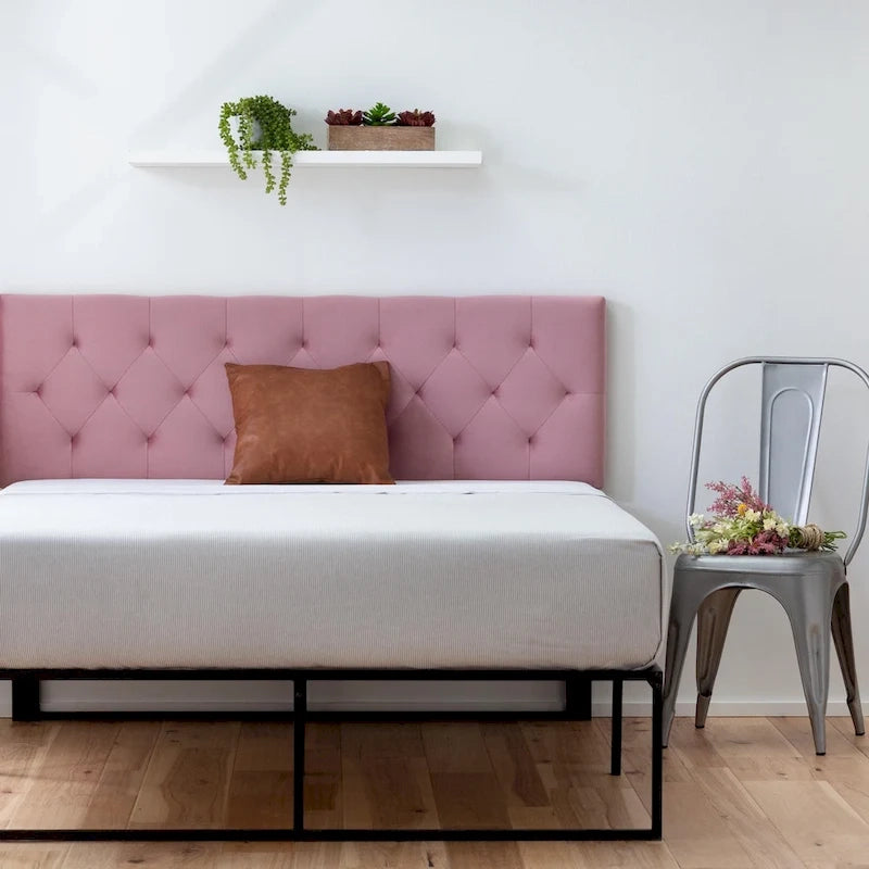 Brookside Adjustable Velvet and Metal Contemporary Platform Bed