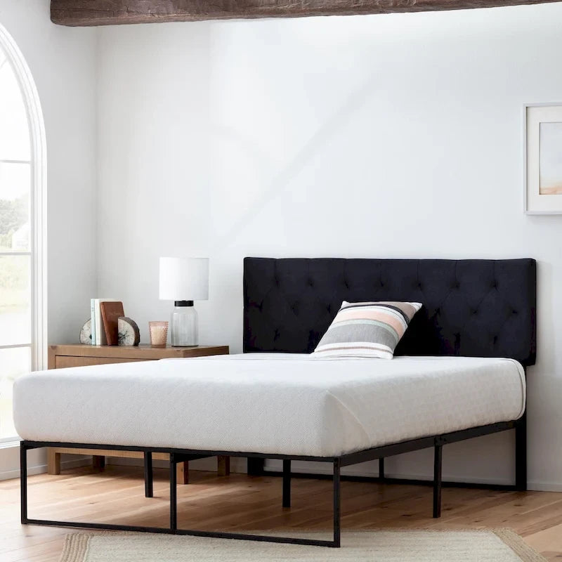 Brookside Adjustable Velvet and Metal Contemporary Platform Bed