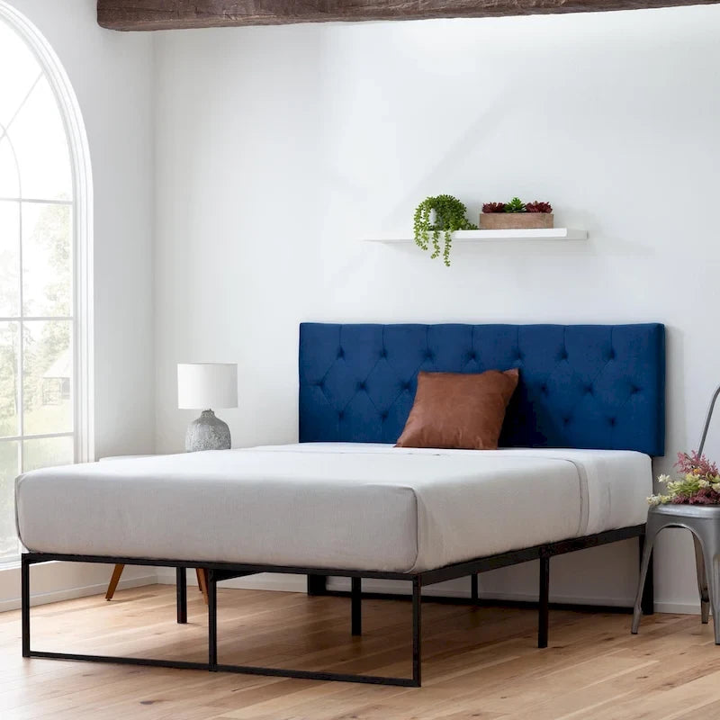 Brookside Adjustable Velvet and Metal Contemporary Platform Bed