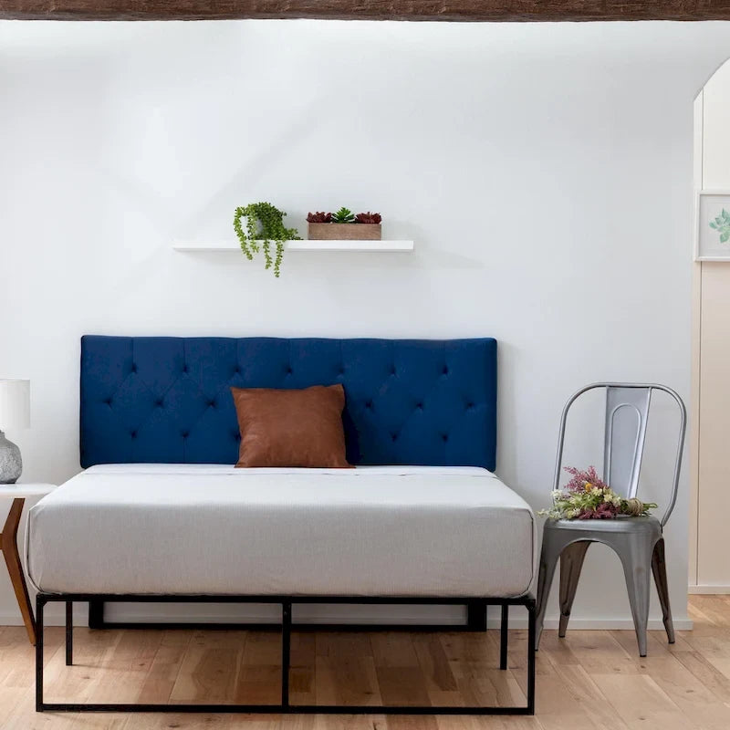 Brookside Adjustable Velvet and Metal Contemporary Platform Bed