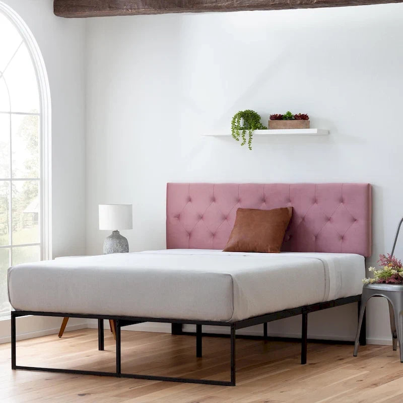 Brookside Adjustable Velvet and Metal Contemporary Platform Bed